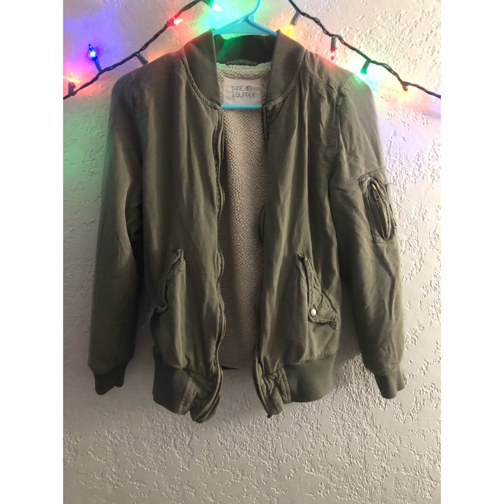 Olive green jacket
